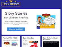 Tablet Screenshot of holyheroes.net